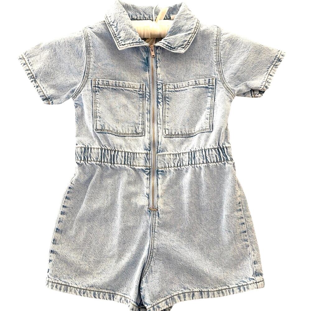Zara kids one piece denim romper size 6yrs